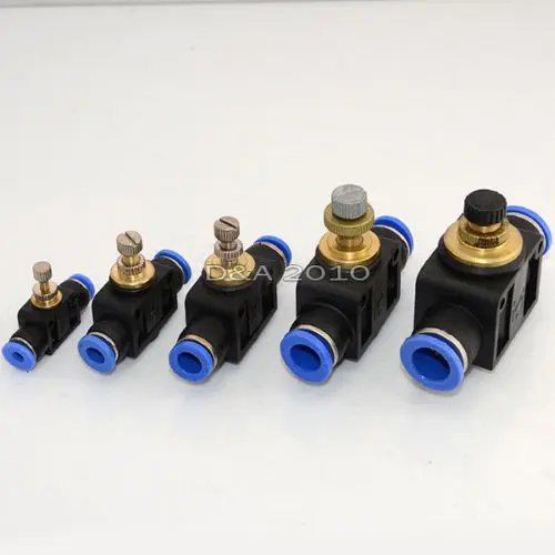 

Push in to connect inline Air Fitting Flow Speed Control OD4MM 6MM 8MM 10MM 12MM