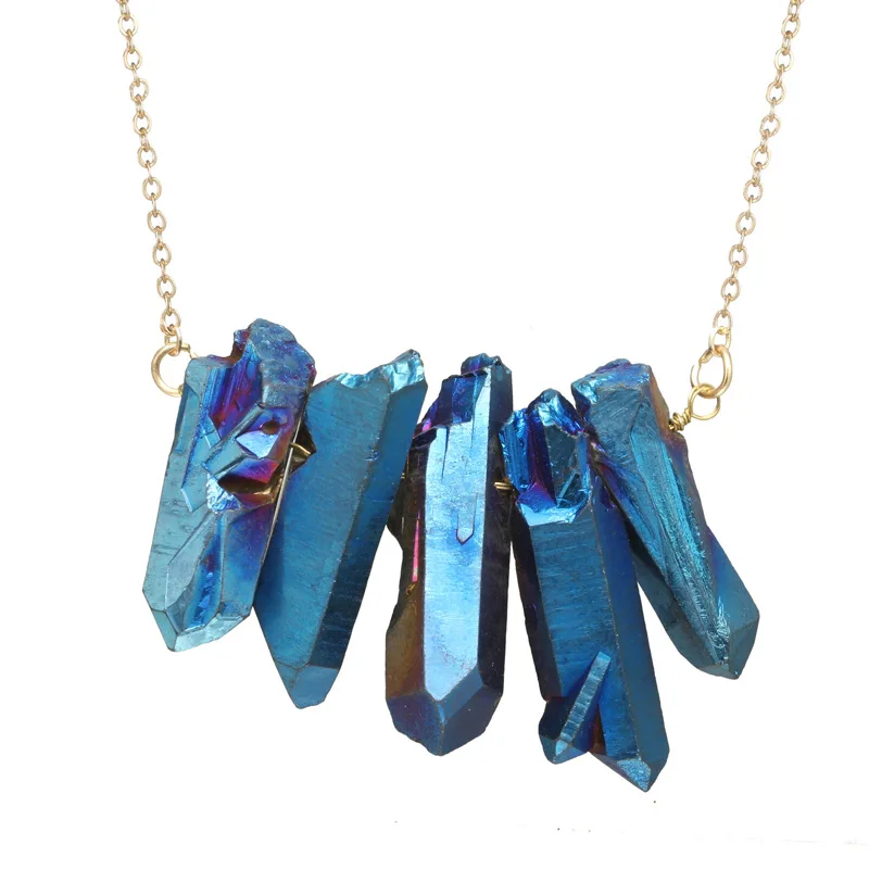 Irregular Crystal Necklace Image 2