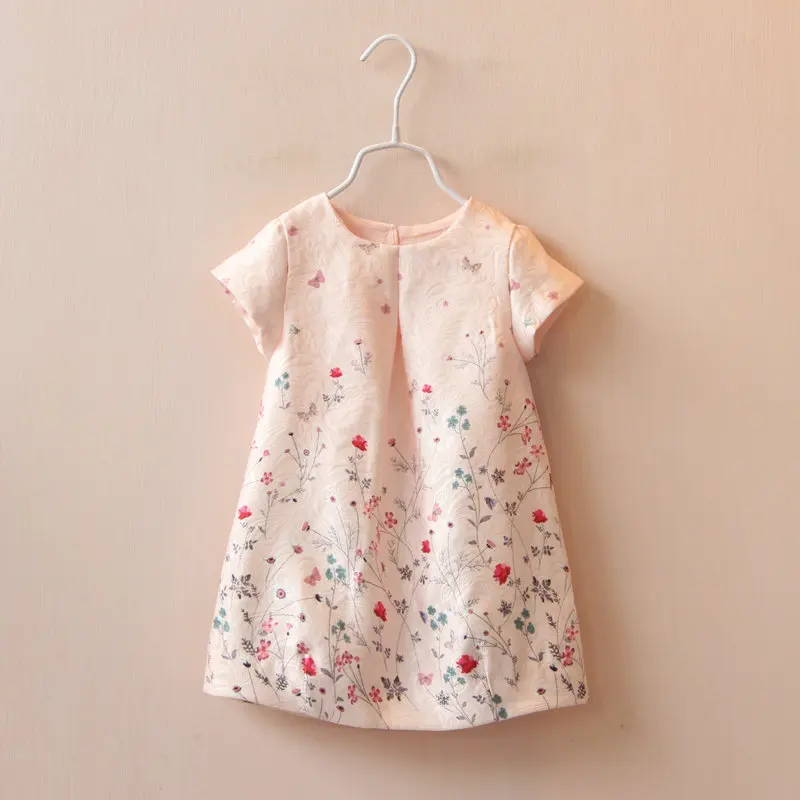 

Yeedison New 2018 Girls Summer Dress Kids Clothes Girls Party Dress Children Clothing Pink Princess Flower Girl Dresses Hot Sal