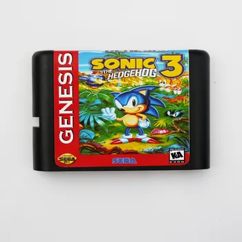 

Sonic 3 NTSC-USA 16 bit MD Game Card For Sega Mega Drive For Genesis
