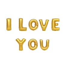 1 Set 16 Pollice Mostra Amore Lettera I LOVE YOU stagnola Pallone Ad Elio Balloons San Valentino Proporre Festa di Nozze Parete Decor