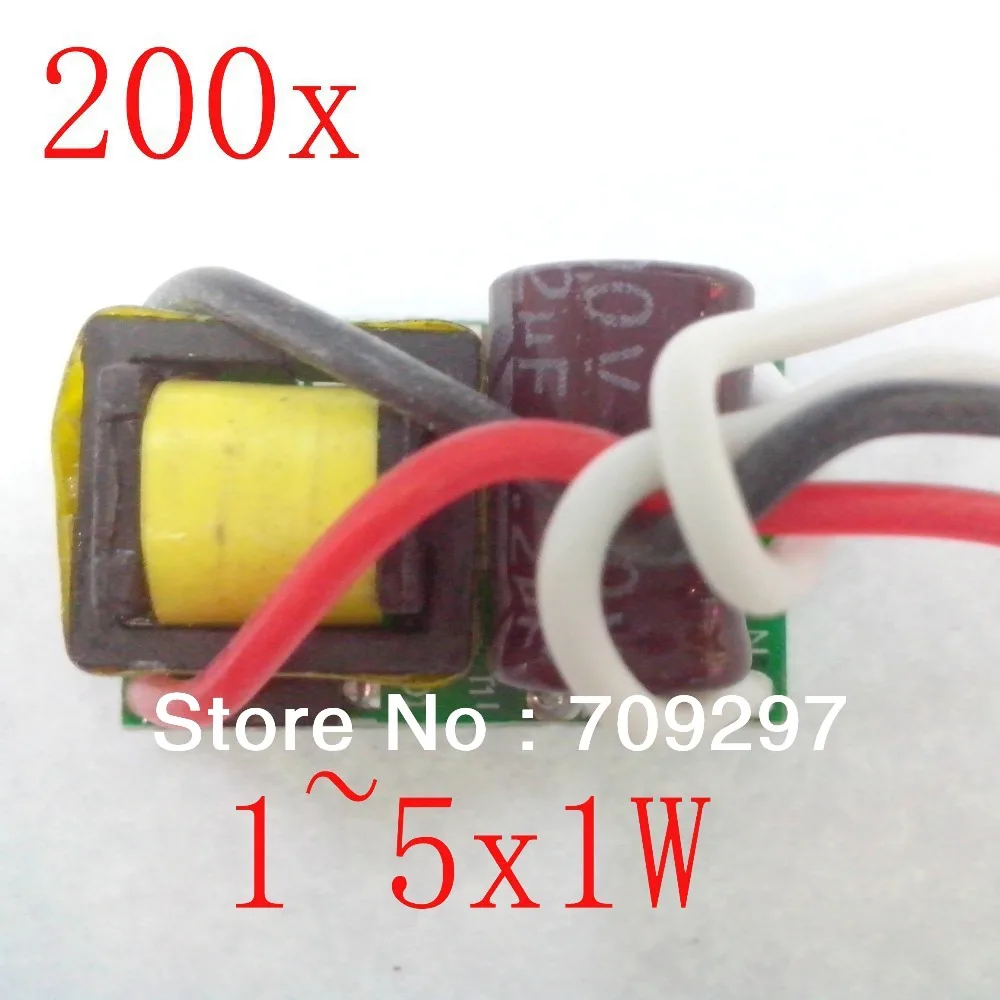 Бесплатная доставка DHL/FEDEX/EMS 200 шт./лот 1-5x1 Вт Светодиодный драйвер для 1x1 2x1 3x1 4x1 5x1