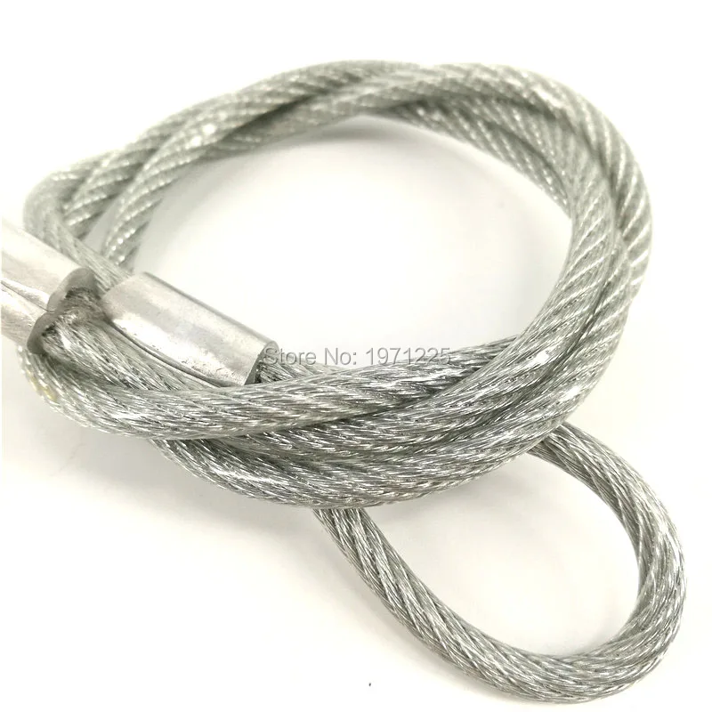 

50pcs XR35 Safety Rope With Silver White Stainless Steel Wire Safety Rope&Stage Light Safety Ropes for Par Light Led Moving Head