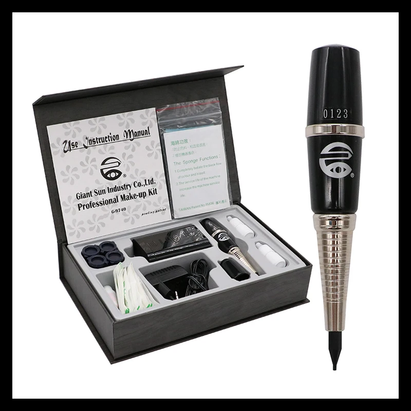 

Original Taiwan Giant sun G-9740 permanent makeup tattoo machine Pen Professional G9740 Tattoo gun Tattoo Kit G8650 G-8650