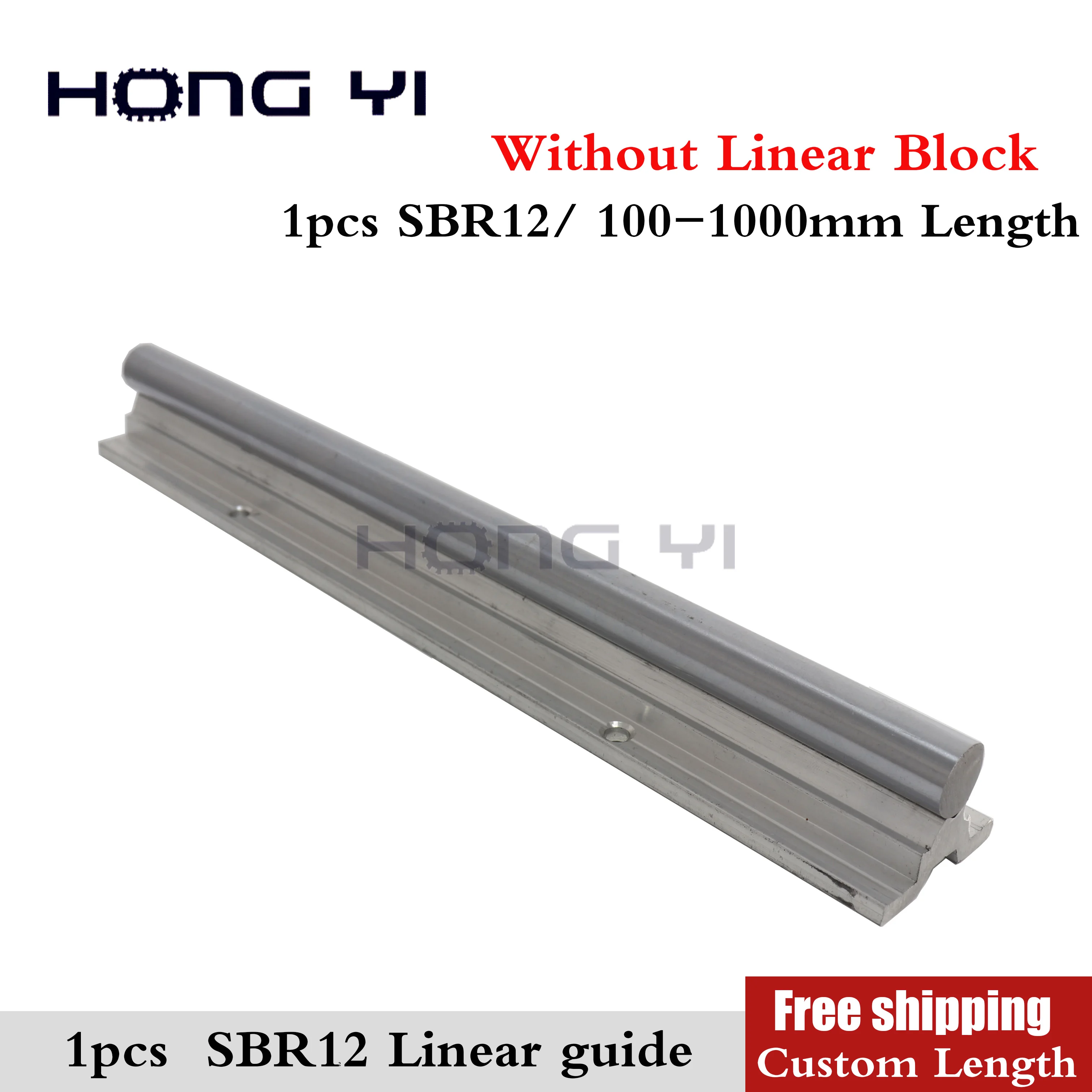 

Free shipping 1 pcs SBR12 Linear Bearing 12mm Linear rails CNC parts for linear guide without SBR12UU Linear Bearing Slide