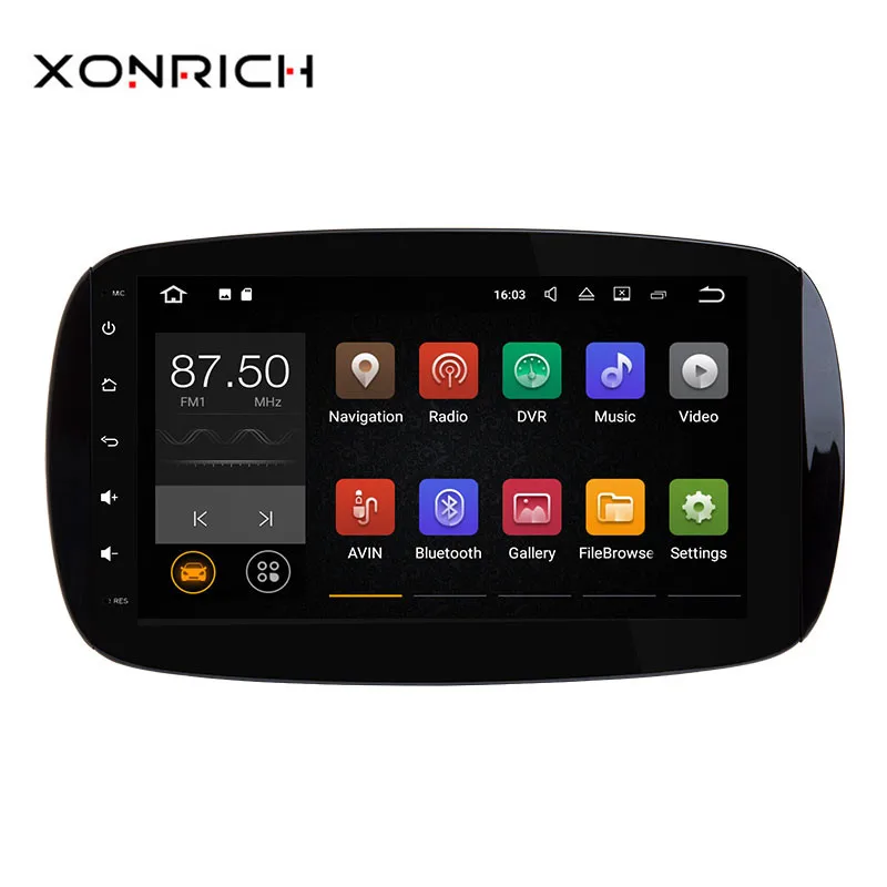 

Xonrich 9"Autoradio 1 din Android 8.1 Car NO DVD For Mercedes/Benz Smart Fortwo 2015 2016 2017 GPS Navigation Audio 4G Wifi DAB+