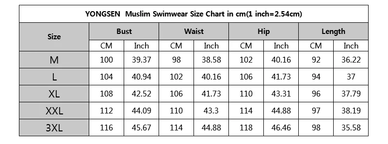 YONGSEN арабский купальник женский хиджаб Буркини Мусульманский купальник с длинным рукавом женский исламский Муслима Купальник Одежда