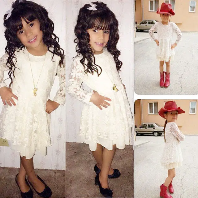 

2017 Baby Girls Kids Princess Party White Tulle Tutu Gown Formal Dresses