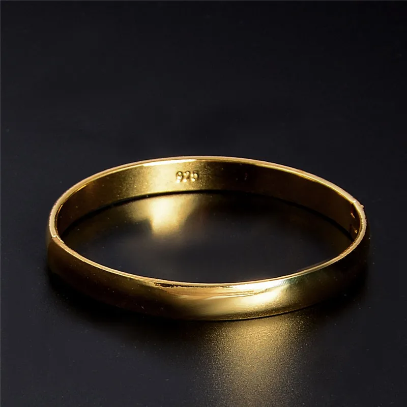H: HYDE минималистский 925 открытый манжет серебряный цвет Парные браслеты круглый регулируемый браслет браслеты для женщин ювелирные аксессуары - Окраска металла: Z220