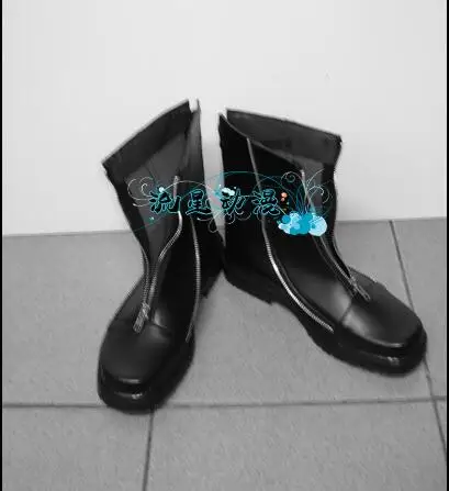 Ботинки для косплея «Final Fantasy», «Cloud Strife», черные ботинки высокого качества из искусственной кожи