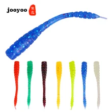 Lure Bait Soft Worm 0.4g/4.5cm Soft Lure 50/pcs Artificial Bionic Fish Bait Aphid False Worm Red Insect Fishing Gear jooyoo