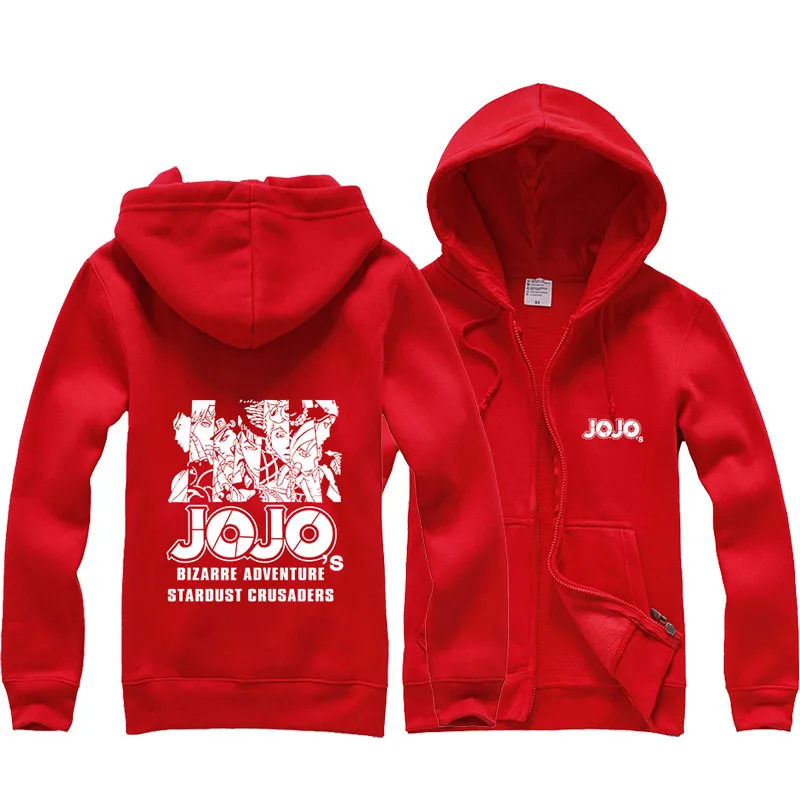 Аниме roxinyuehu jojo's невероятное приключение осенние толстовки с капюшоном Свитшот с принтом пальто TT021