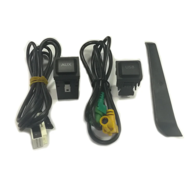 Для RCD510 RNS315 USB AUX кабель USB аудио адаптер для VW Passat B6 B7 Golf 5 6 Jetta MK5 MK6 Polo CC USB разъем - Название цвета: Черный