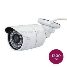 1 PCS white color CMOS 1200TVL Sony Outdoor Indoor Waterproof IR-Cut video Security CCTV Bullet Camera