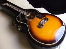 Free Hardcase SJ200 Acoustic Electric Guitar In Sunset 101126