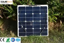 2pcs 50w flexible solar panel for boat marine camper monocrystalline silicon sunpower solar cell solar module