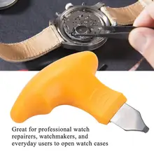 1 шт. задней крышки часов чехол открывалка Нож, съемник Батарея изменения Часовщик ювелиров ремонт инструмент для удаления желтый Цвет