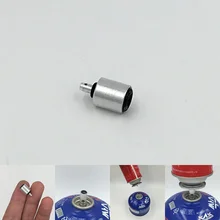 BRS Outdoor Camping Hiking Stove Butane Canister Gas Refill Adapter Cylinder Tank Gas Alum Alloy Switch Tools Fast Charging brs outdoor high strength energy warehouse polycarbonate picnic camping travel power gas tank unit bin hot sale accessory