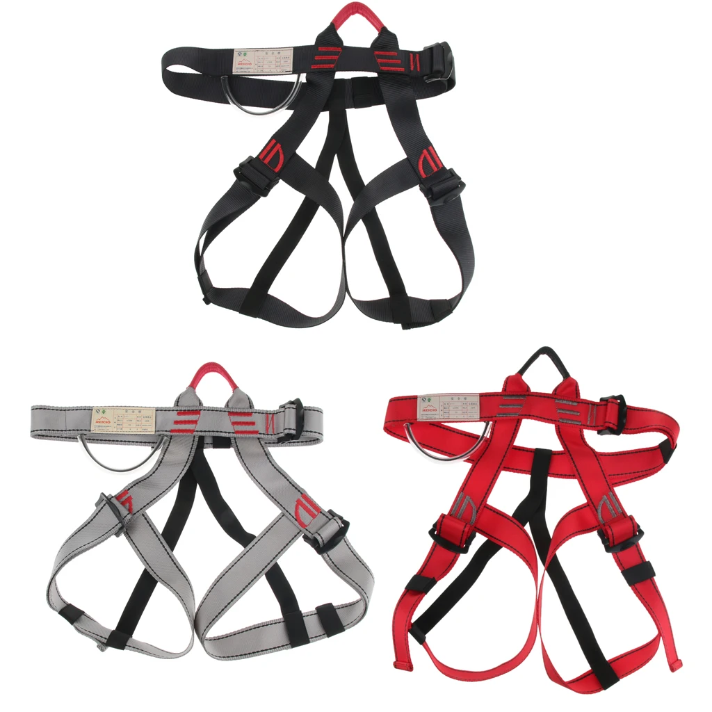 MagiDeal Adjustable Rappelling Safety Harness Rappelling Waist Leg