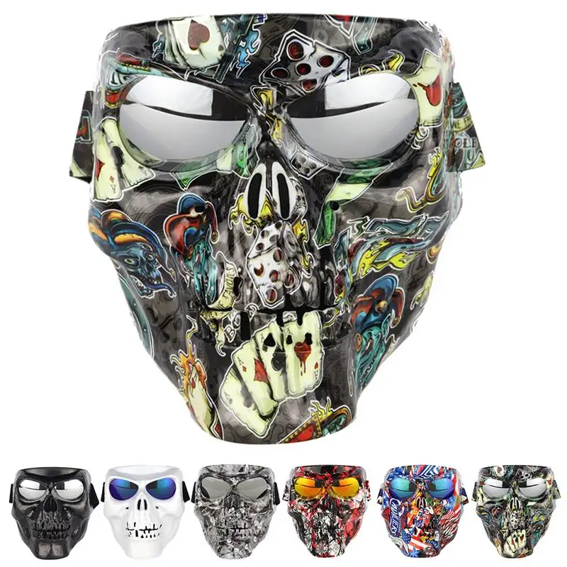 

Fashion Windproof Goggles Motorcycle Goggles Mask Full Face Windproof Motorcycle Mask Halloween Mask Clothing Accessories