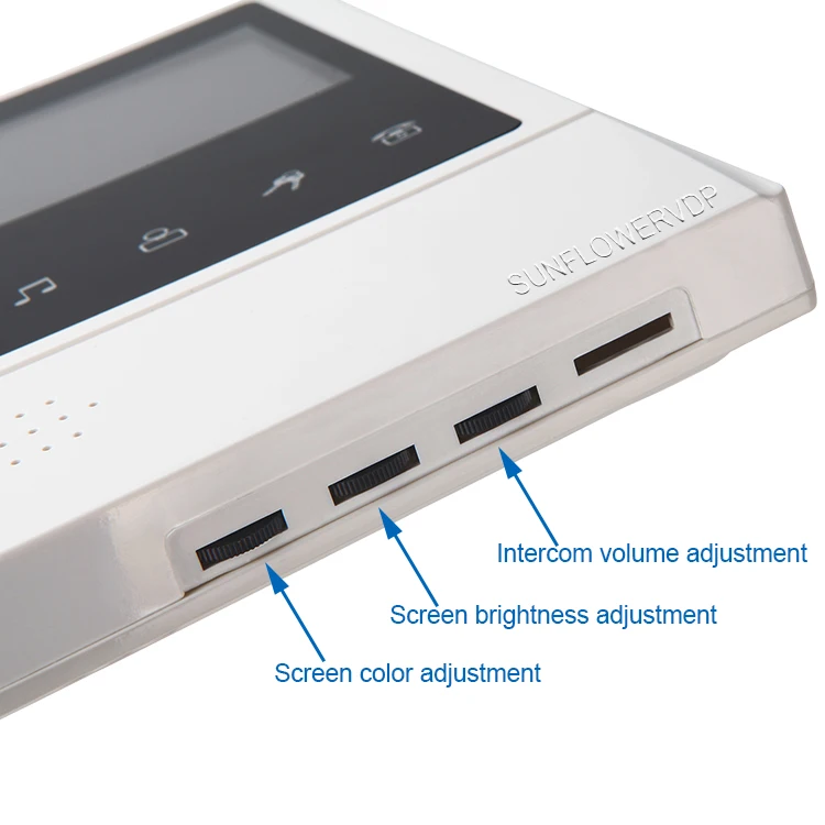 4,3 дюймов цветной видеодомофон для 4-10 домофон для квартиры для личного дверной звонок для дома работающий на линии внутренней связи