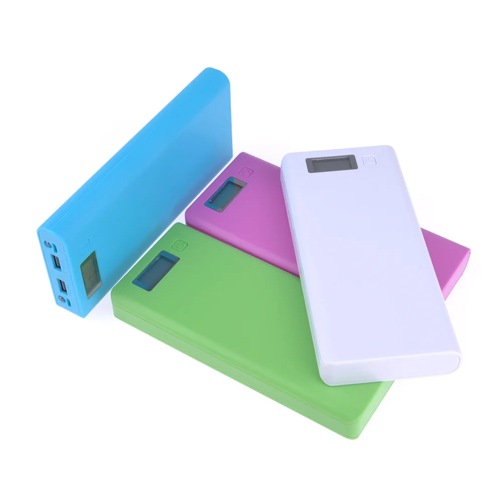 

18650 Power Bank Charger Shell Case Plastic 8*18650 Battery Box with LCD Display
