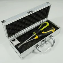 Небольшой портативный алюминиевый сплав аппаратные инструменты коробка части ящик для инструментов защитный ящик для хранения 27x11x7 см