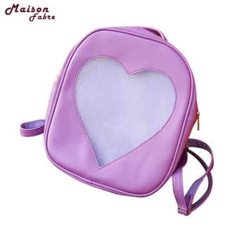 

Best Deal Bag New Summer Candy Transparent Love Heart Shape Backpacks School Backpack Girls Bag drop shipping 0620