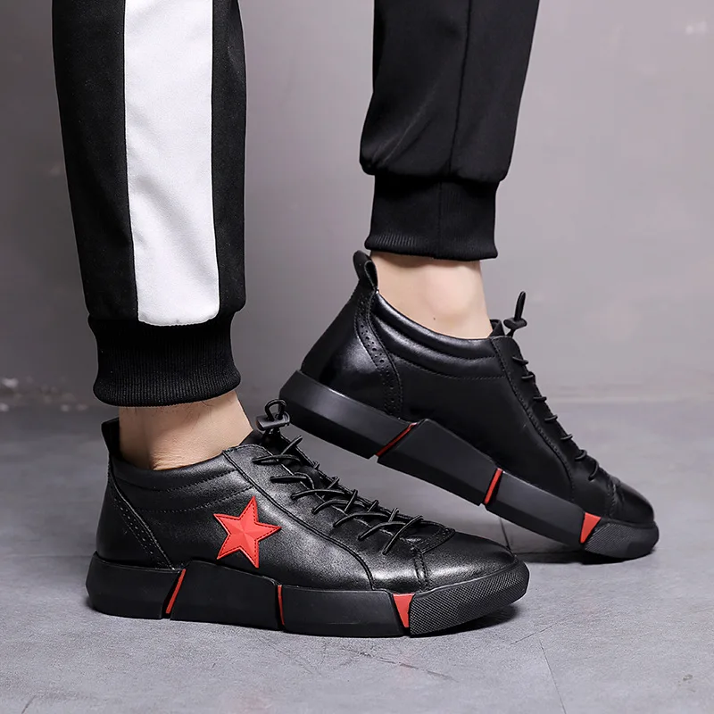 

2018 fall new style casual leather shoes men's shoes are exquisite, comfortable, breathable, lace up shoes.