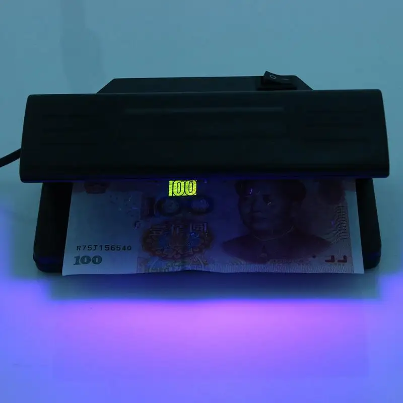Детектор фальшивых денег инструмент Поддельные Банкноты счета ультрафиолетовый УФ тестер машина кованая валюта поддельные полимерные банкноты проверки