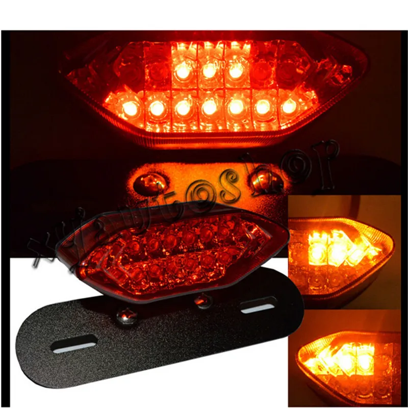 Motorcycle accessories Classic Motorcycle modified LED brake steering integrated lamp red and black electric vehicle taillight Motorcycle accessories Classic Motorcycle modified LED brake steering integrated lamp red and black electric vehicle taillight