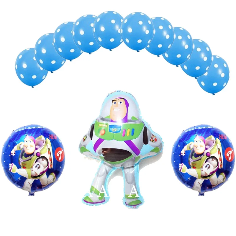 13 шт./лот набор воздушных шаров Рапунцель включает латексный шар и 18 дюймовый круглый фольгированный шар принцессы Рапунцель для девочек на день рождения - Цвет: 13pc blue set   C03