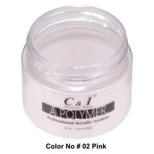 Акриловый порошок-полимерный Цвет#02 розовый, 40 г