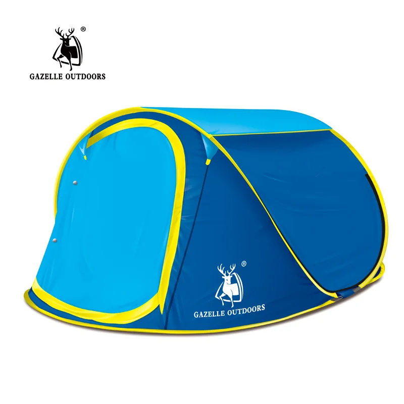 GAZELLE-OUTDOORS-Quick-Automatic-Opening-Camping-tent-3-4-persons-Large-Space-Family-tent-Outdoor-waterproof