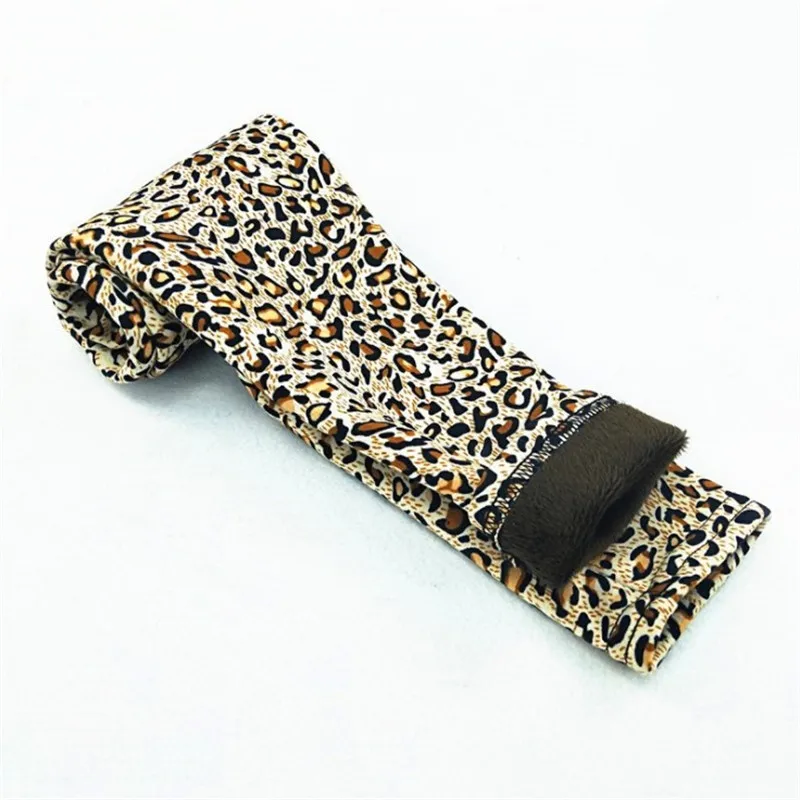 Leopard Осень-зима, бархатные теплые леггинсы с рисунком для девочек, новинка года, модные утепленные леггинсы с леопардовым принтом для мальчиков и девочек - Цвет: Leopard