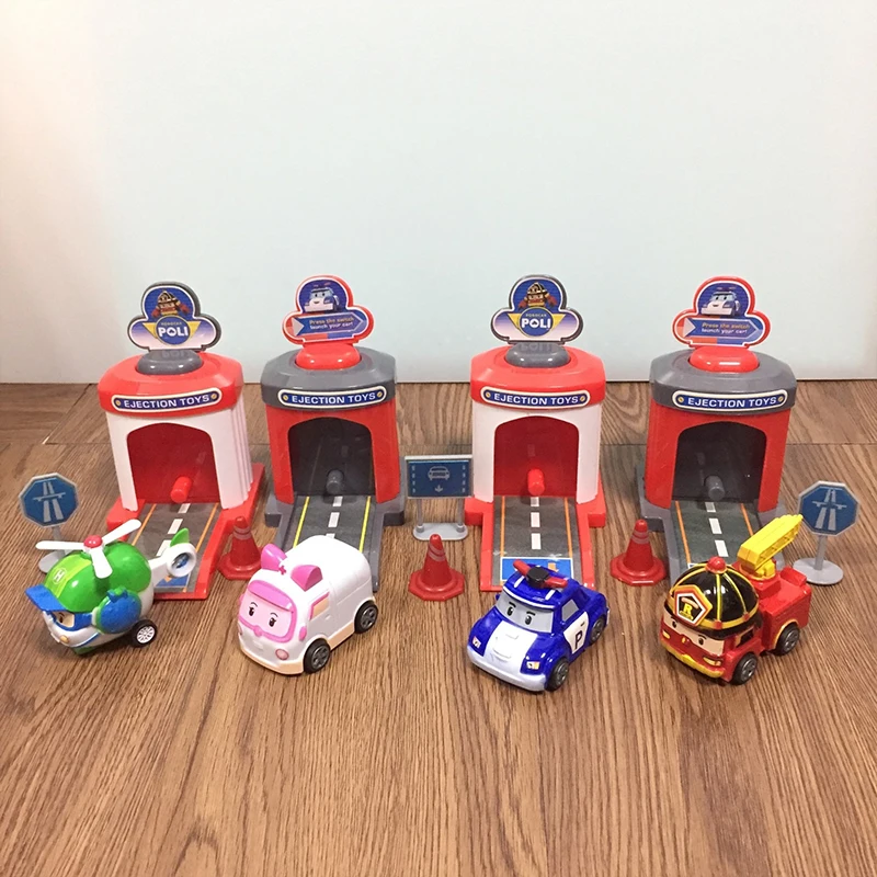 4 шт. мультфильм Poli RoboCar Корея Робот детские игрушки Аниме Фигурка Супер Крылья игрушки для детей Playmobil Juguetes