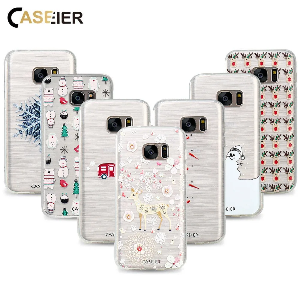 Caseier Merry Рождество Телефон чехол для Samsung S8 plus Примечание 8 помощи силиконовый