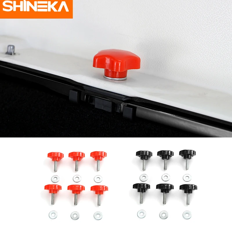 

SHINEKA Universal Hard Top Quick Removal Fastener Thumb Screw and Nut Kit for Jeep Wrangler 2007-2017