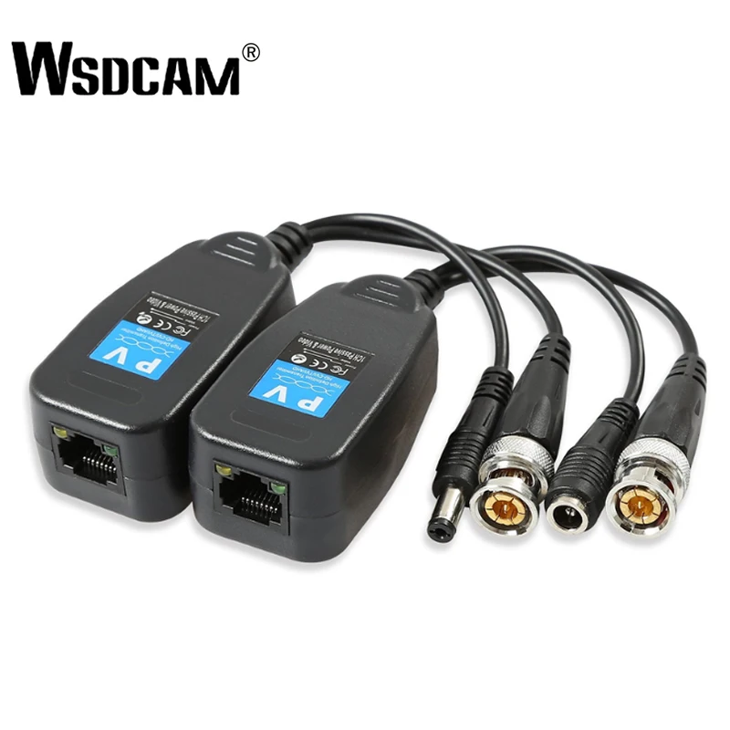 Wsdcam HD CVI/TVI/AHD пассивный видео балун с разъемом питания и RJ45 CAT5 передатчик данных 1