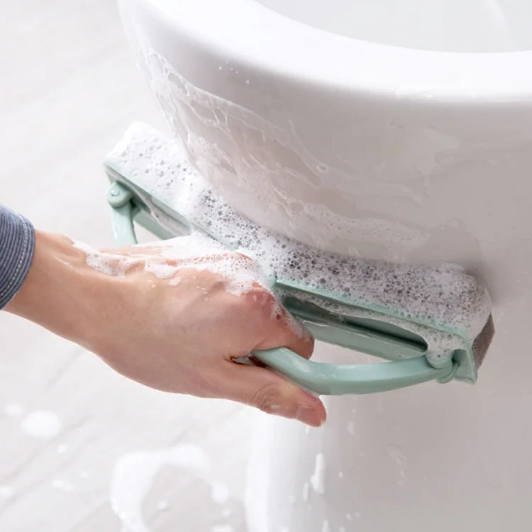 

Bath Room Cleaning Brushes Sponge Washbasin Sink Strong Decontamination Cleaning Sponge Household Tableware Bathbube Cleaning