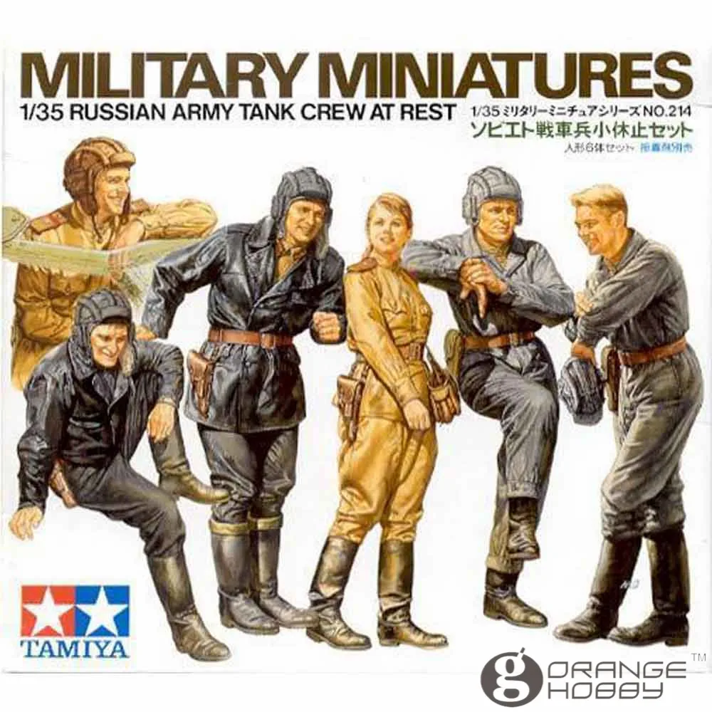 OHS Tamiya 35214 1/35 русская армия Танк экипаж на отдыхе миниатюрная сборка военные