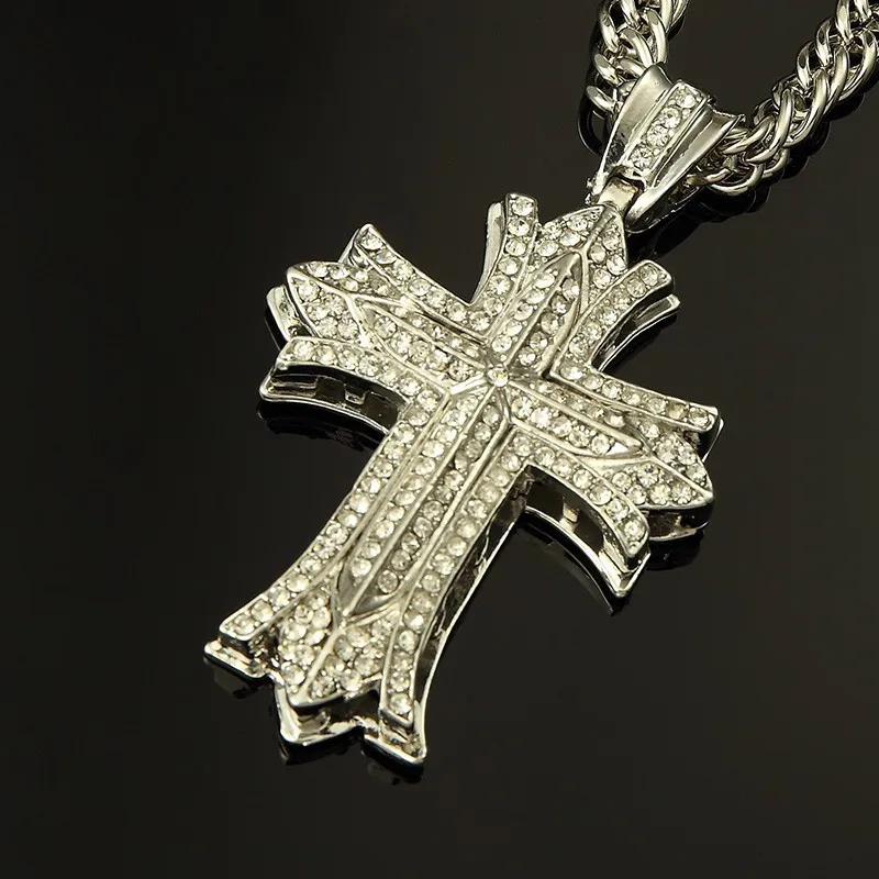 SILVER CROSS NECKLACE