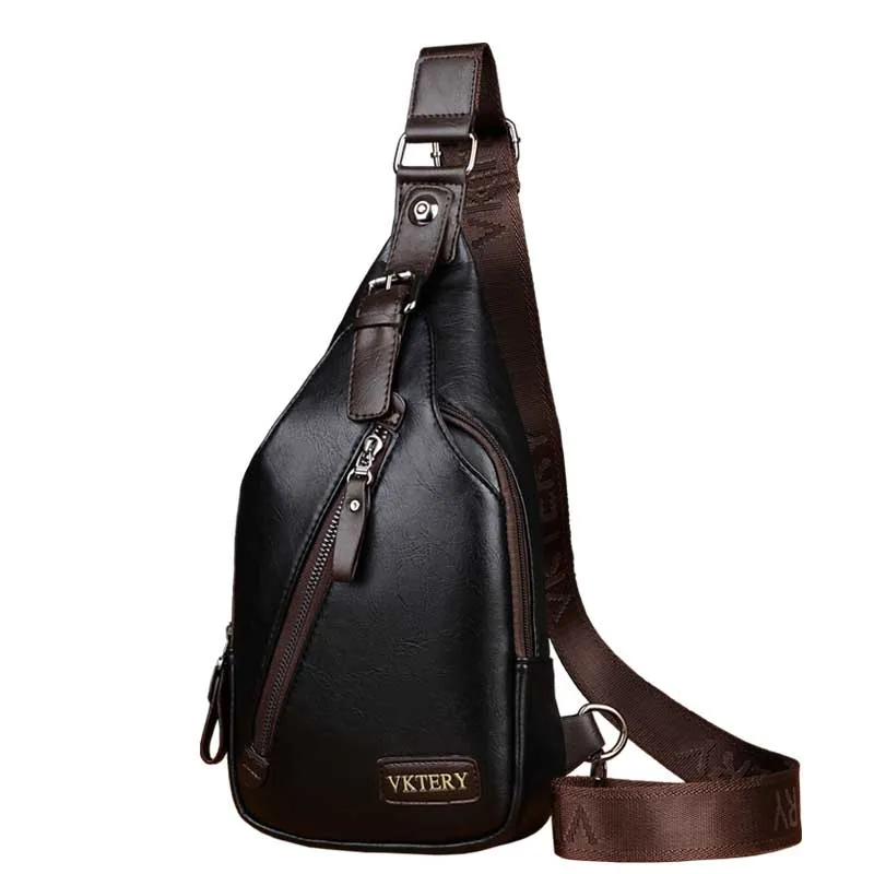 Новые модные брендовые сумки на плечо, Мужская нагрудная сумка, дорожная мужская сумка-мессенджер, мужская повседневная Высококачественная маленькая сумка через плечо для мужчин - Цвет: black