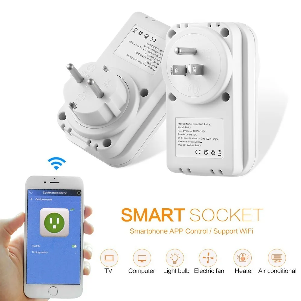 Smartphone Controlled Outlet new wi fi smart wall socket android+ios supported remote Smartphone Controlled Outlet new wi fi smart wall socket android+ios supported remote