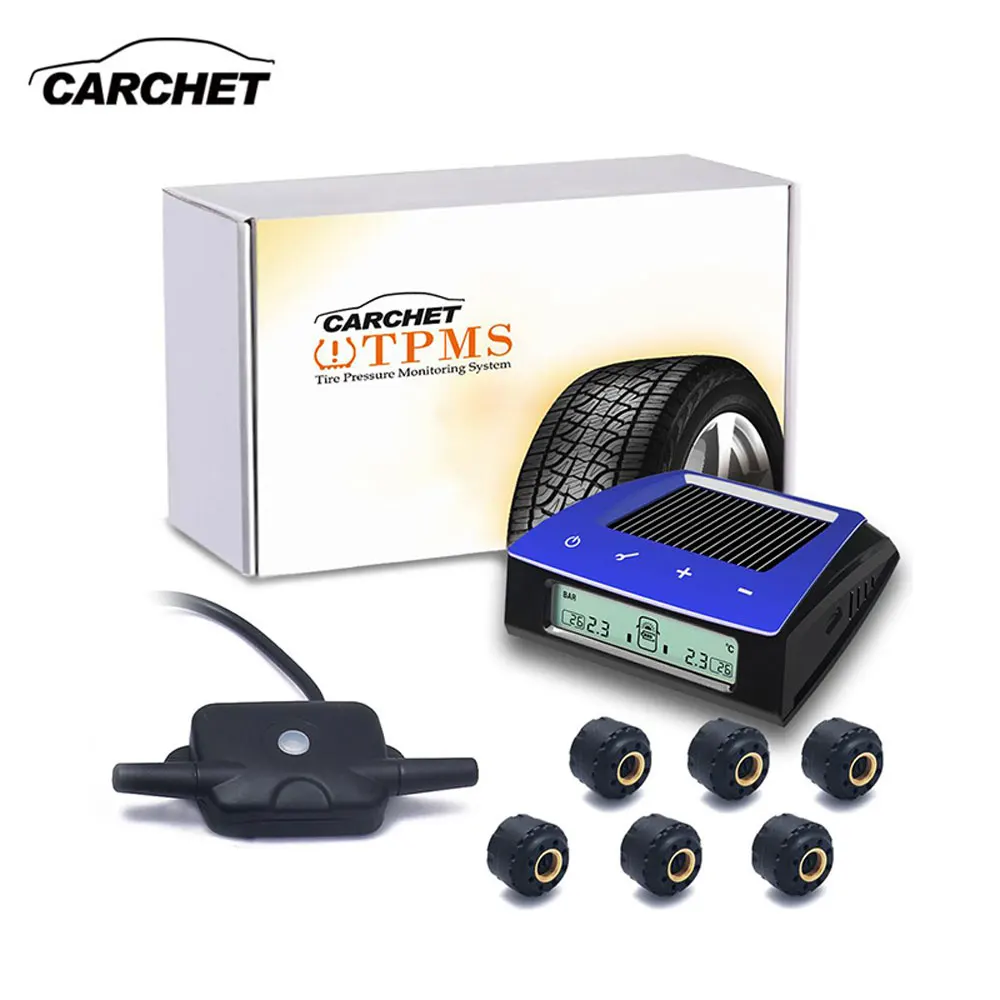 CARCHET font b TPMS b font Tires Pressure Monitor System Solar Power Wireless Car Detector Diagnostic