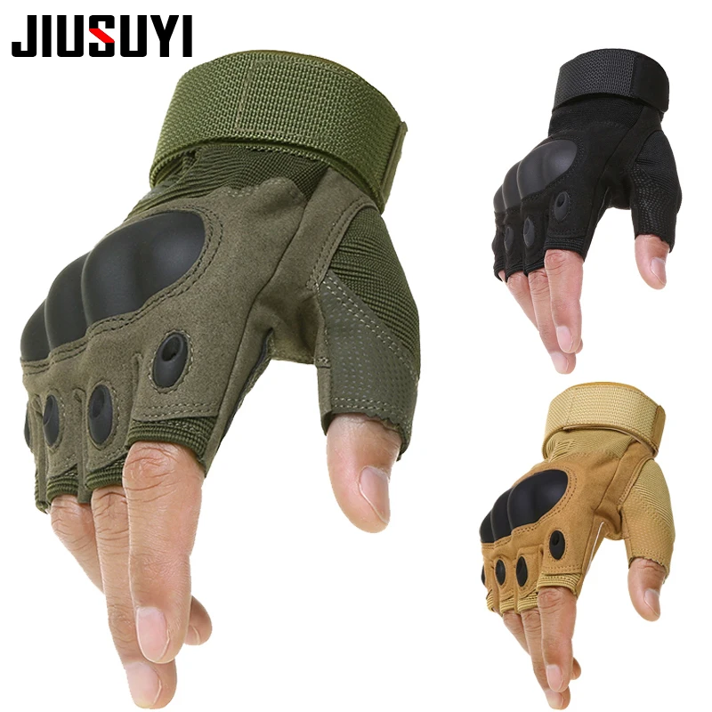Tactical Fingerless Gloves Military Army Shooting Paintball Airsoft