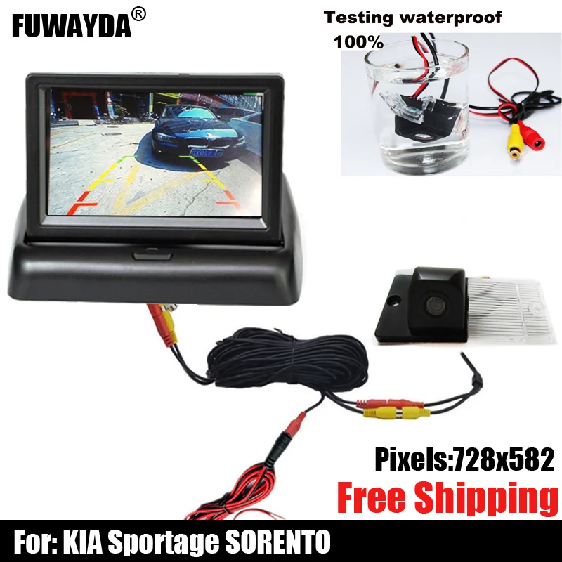 

SONY CCD 170 Wide view Angle Car Color Night Version Reverse Backup rear-view camera with parking lines for KIA SORENTO SPORTAGE