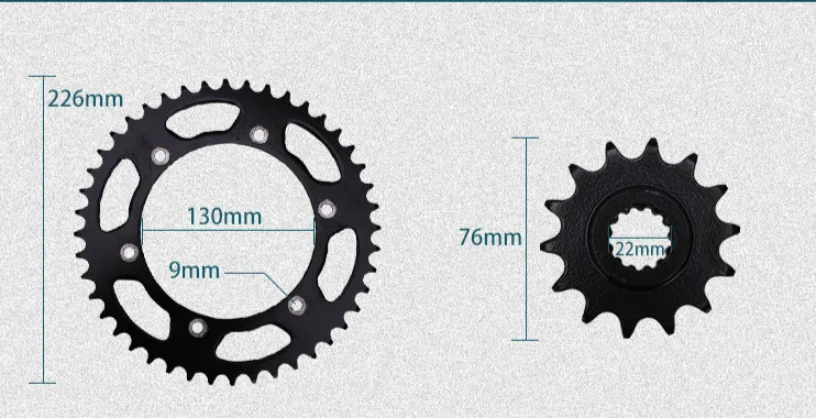 Для Honda CBR250 MC 22 Hornet 250 VTR250 Шестерня колеса мотоцикла передняя и задняя Звездочка Трансмиссия 520 цепь 14 т/44 т звездочки