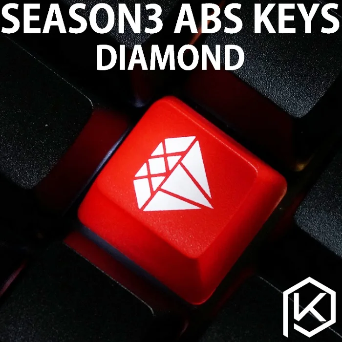 Новинка блеск через Keycaps ABS травленый, светильник, блестящий черный красный пользовательская Механическая Подсветка клавиатуры oem профиль - Цвет: Red Diamond x1