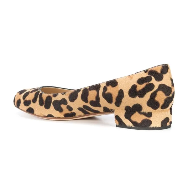 brown_leopard_print_heels_round_toe_chunky_heels_suede_shoes_4_